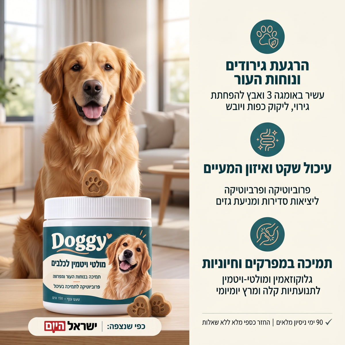 חטיף לתמיכה באלרגיות וגירודים